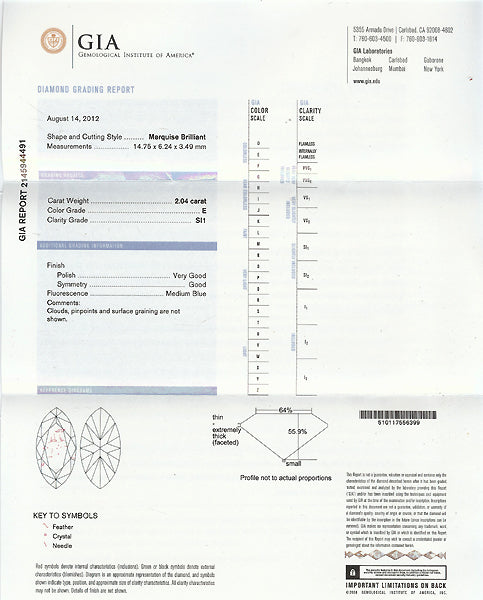 Edwardian 2.04ct Diamond Platinum Engagement Ring
