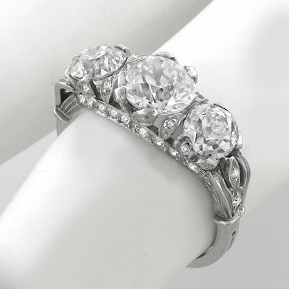 Edwardian 2.33ct Diamonds Anniversary Ring