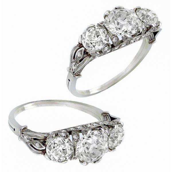 Edwardian 2.33ct Diamonds Anniversary Ring