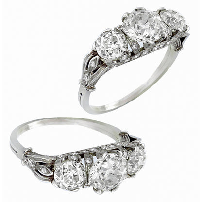 Edwardian 2.33ct Diamonds Anniversary Ring