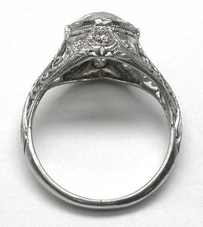 Edwardian 2.69ct Diamond Platinum Engagement Ring