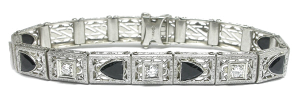 Edwardian Diamond Onx Bracelet
