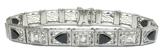 Edwardian Diamond Onx Bracelet