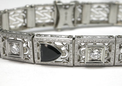 Edwardian Diamond Onx Bracelet