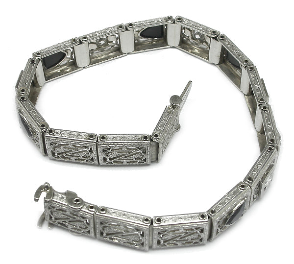 Edwardian Diamond Onx Bracelet