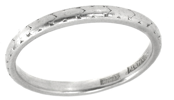 Edwardian Platinum Wedding Band