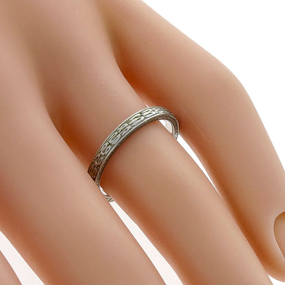 Edwardian Platinum Wedding Band