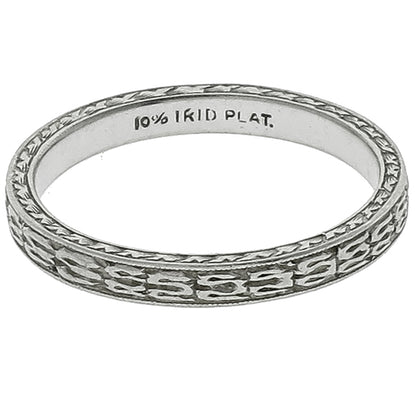 Edwardian Platinum Wedding Band