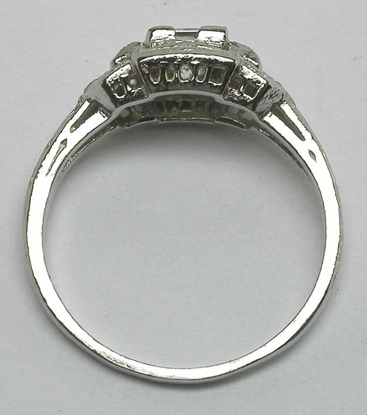 Edwardian Style 0.54ct Diamond Platinum Engagement Ring