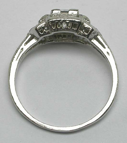 Edwardian Style 0.54ct Diamond Platinum Engagement Ring