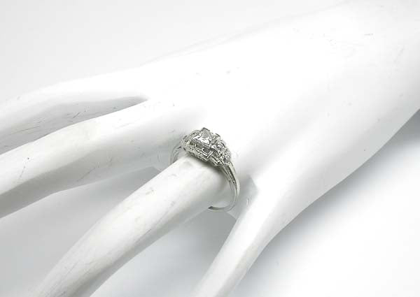 Edwardian Style 0.54ct Diamond Platinum Engagement Ring