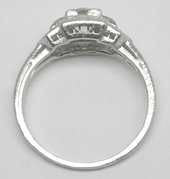 Edwardian Style 0.56ct Diamond Platinum Engagement Ring