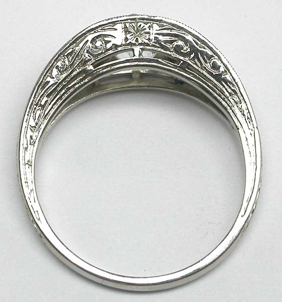 Edwardian Style 1.13ct Diamond Platinum Engagement Ring