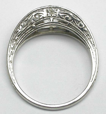 Edwardian Style 1.13ct Diamond Platinum Engagement Ring