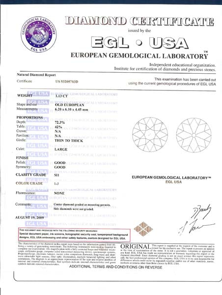 Edwardian Style 1.13ct Diamond Platinum Engagement Ring