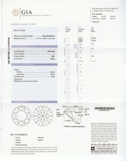 Edwardian Style 1ct European Cut Diamond Platinum Engagement Ring
