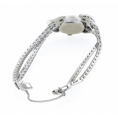 Eloga  4.00ct Diamond Gold Watch By 17 Jewels Incabloc