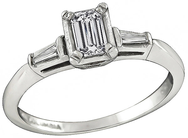 Estate 0.28ct Diamond Engagement Ring
