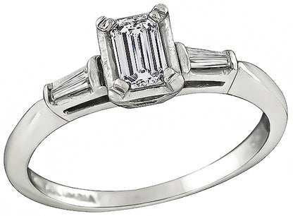 Estate 0.28ct Diamond Engagement Ring