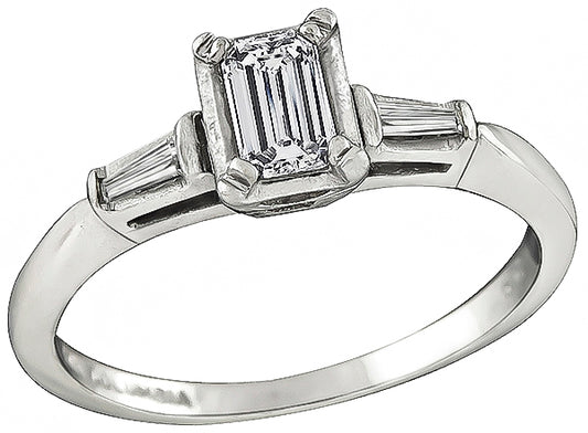 Estate 0.28ct Diamond Engagement Ring