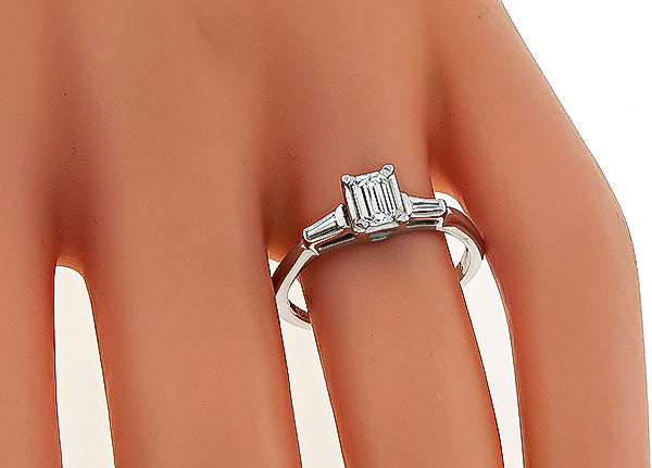 Estate 0.28ct Diamond Engagement Ring