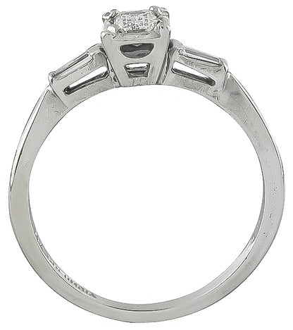 Estate 0.28ct Diamond Engagement Ring