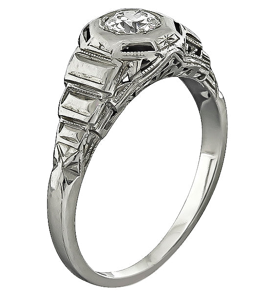 Estate 0.40ct Diamond Engagement Ring