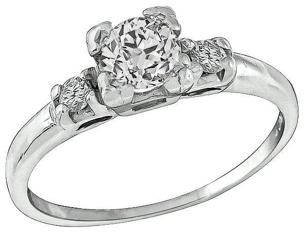 Estate 0.45ct Diamond Engagement Ring