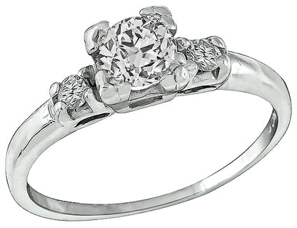 Estate 0.45ct Diamond Engagement Ring