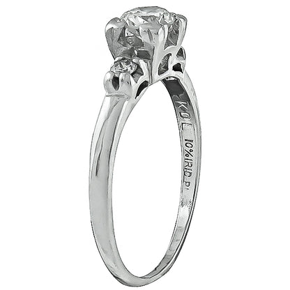 Estate 0.45ct Diamond Engagement Ring