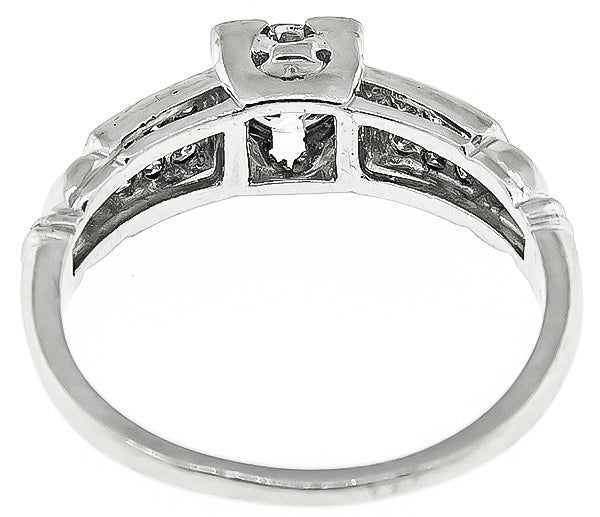 Estate 0.50ct Diamond Engagement Ring