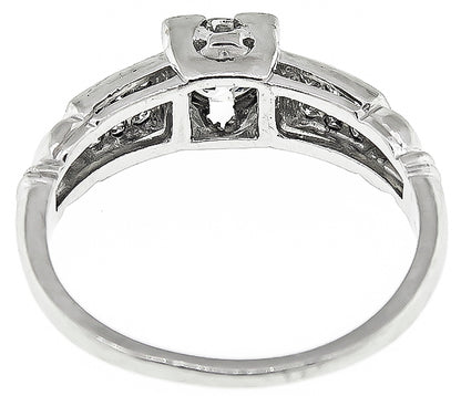 Estate 0.50ct Diamond Engagement Ring