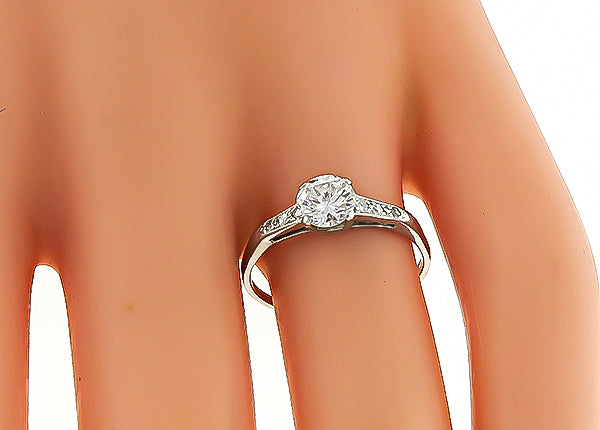 Estate 0.50ct Diamond Engagement Ring