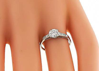 Estate 0.50ct Diamond Engagement Ring