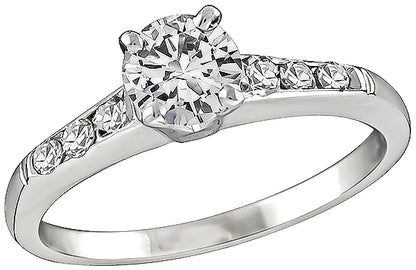 Estate 0.50ct Diamond Engagement Ring and Wedding Band Set