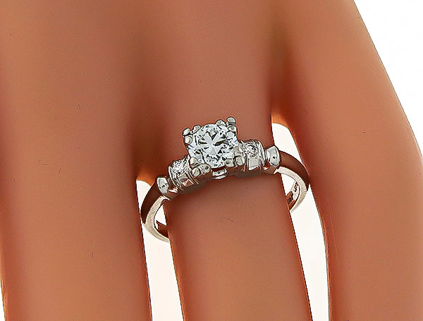 Estate 0.55ct Diamond Engagement Ring