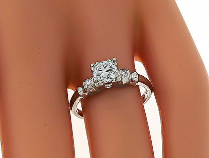 Estate 0.55ct Diamond Engagement Ring