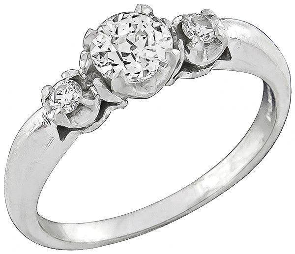Estate 0.58ct Diamond Engagement Ring