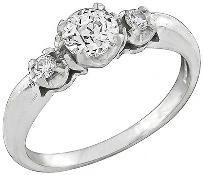Estate 0.58ct Diamond Engagement Ring