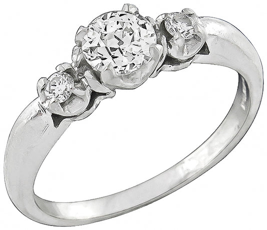 Estate 0.58ct Diamond Engagement Ring