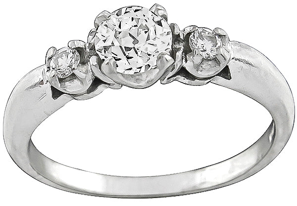 Estate 0.58ct Diamond Engagement Ring