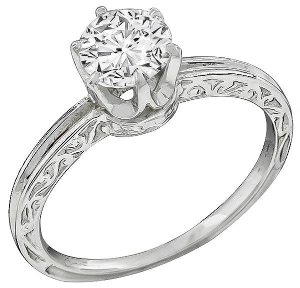 Estate 0.70ct Diamond Engagement Ring