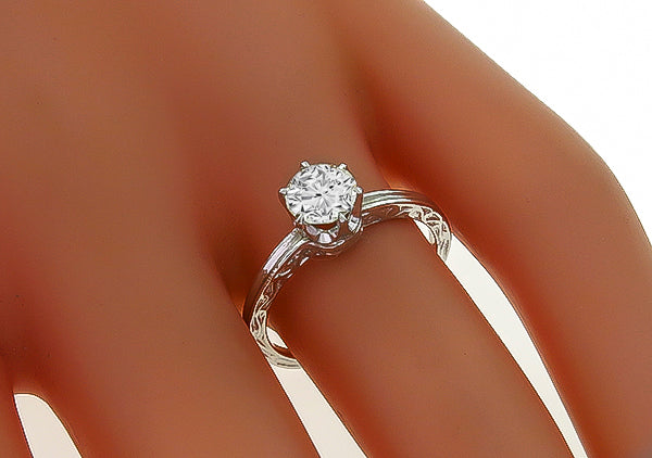 Estate 0.70ct Diamond Engagement Ring