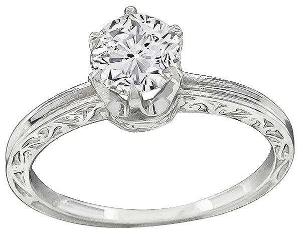Estate 0.70ct Diamond Engagement Ring