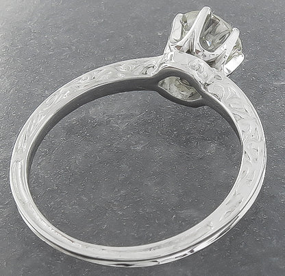 Estate 0.70ct Diamond Engagement Ring