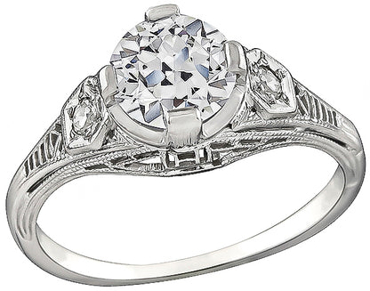 Estate 0.70ct Diamond Engagement Ring