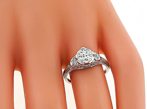 Estate 0.70ct Diamond Engagement Ring