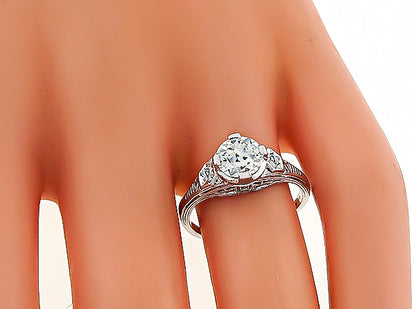 Estate 0.70ct Diamond Engagement Ring