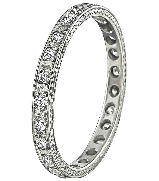 Estate 0.75ct Diamond Eternity Wedding Band