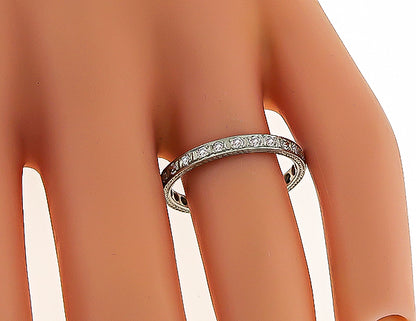 Estate 0.75ct Diamond Eternity Wedding Band
